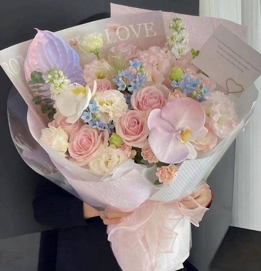 粉色浪漫花束
