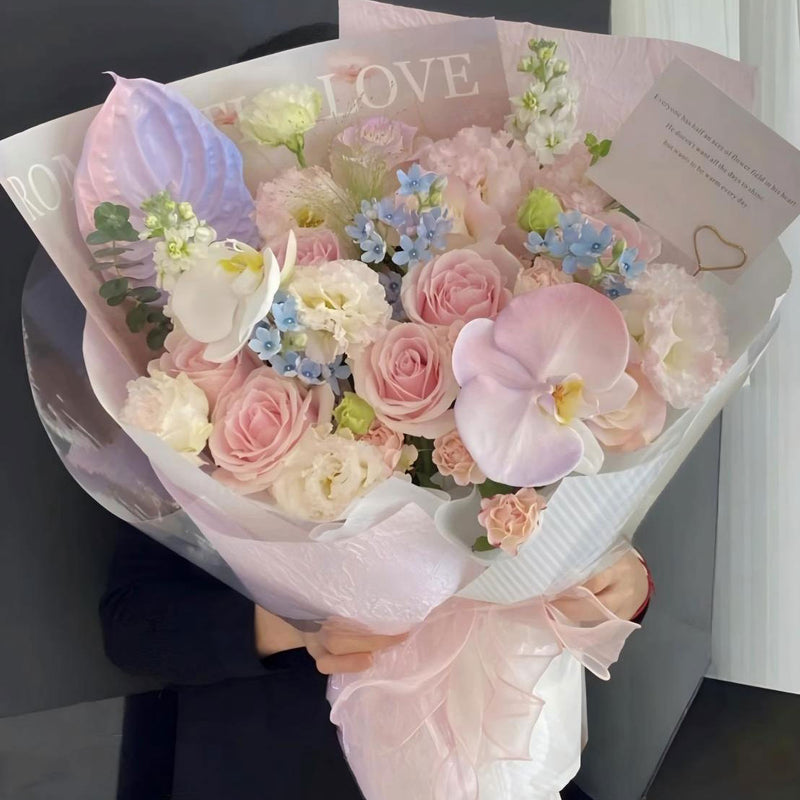 粉色浪漫花束