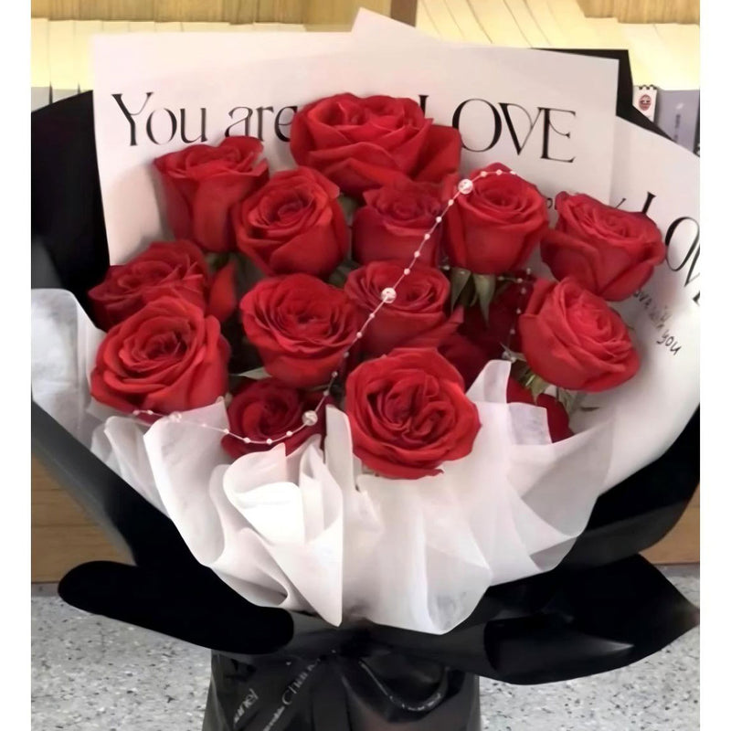 紅玫瑰花束 愛的宣言